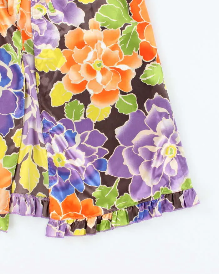 Vintage Y2k 00s La Senza Satin Floral Tie-front Cami - M sold by Rokit product image thumbnail 4