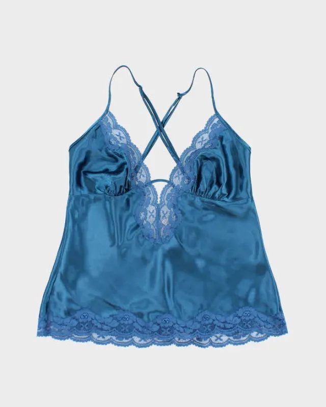 Vintage Y2k 00s La Vie En Rose Satin Cami - S sold by Rokit