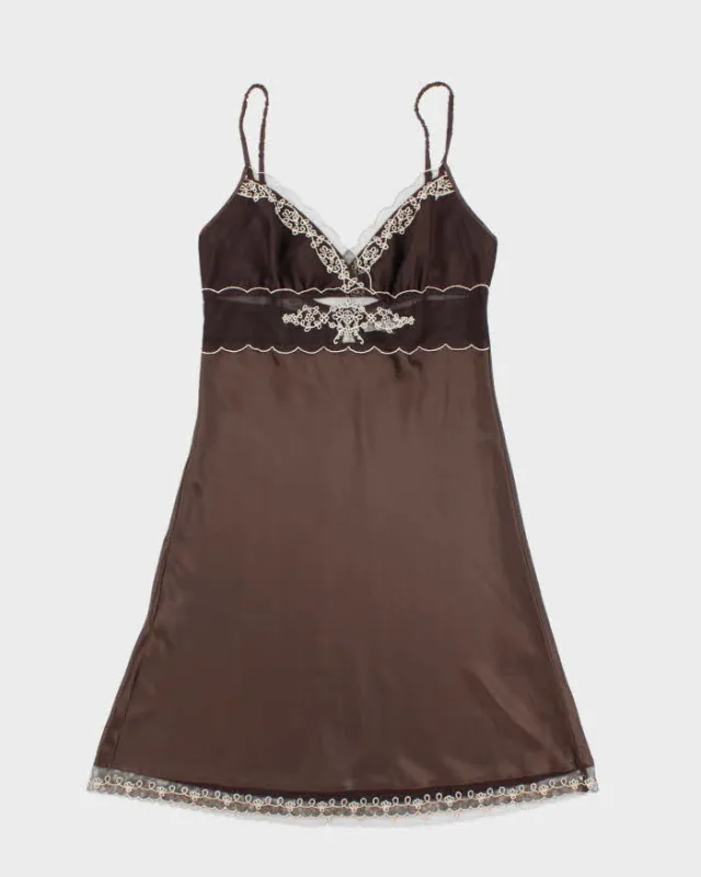 Vintage Y2k 00s Darjeeling Slip Dress - S sold by Rokit