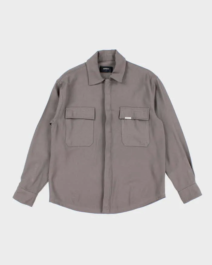 Represent Heavyweight Long-sleeve Button Up Shirt - L sold by Rokit