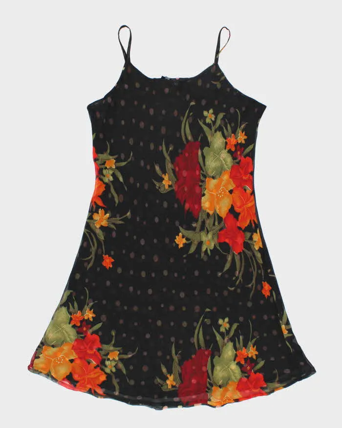 Vintage 90s Nikky Mesh Polka Dot Floral Slip Dress - XL sold by Rokit product image thumbnail 2