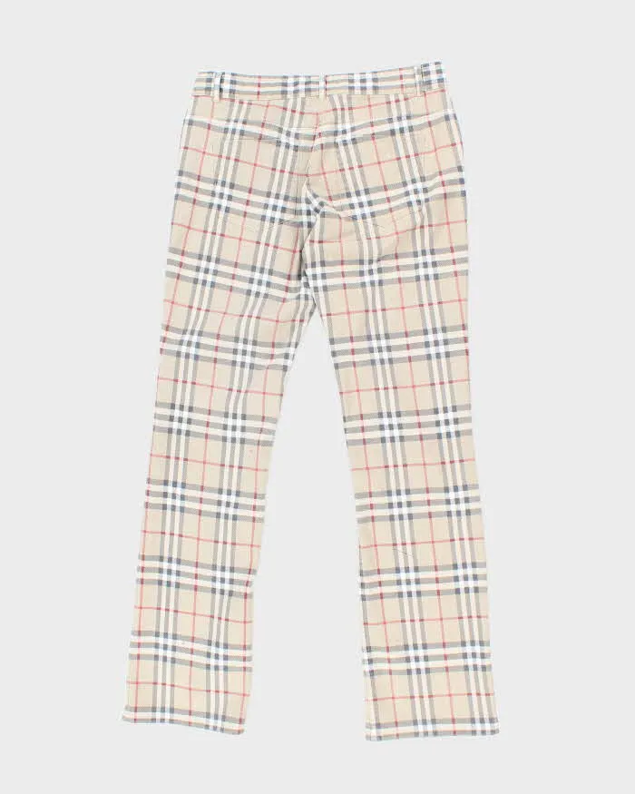 Vintage Y2K Burberry Nova Check Slim Fit Patterned Trousers - W30 L30 sold by Rokit product image thumbnail 2