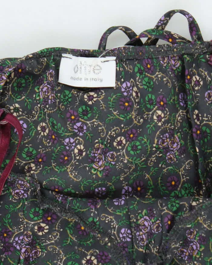 Vintage Oltre Floral Satin Maxi Dress - S sold by Rokit product image thumbnail 5