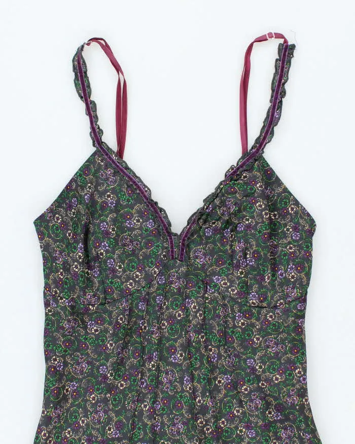 Vintage Oltre Floral Satin Maxi Dress - S sold by Rokit product image thumbnail 3