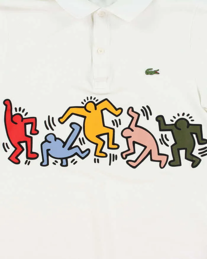 Vintage Lacoste x Keith Haring Dance Graphic Polo Shirt - M sold by Rokit product image thumbnail 3
