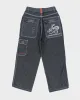 Vintage Y2K Ruen Jeans Embroidered Wide Leg Denim Jeans - W28 L23 sold by Rokit