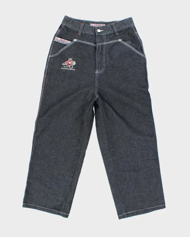 Vintage Y2K Ruen Jeans Embroidered Wide Leg Denim Jeans - W28 L23 sold by Rokit