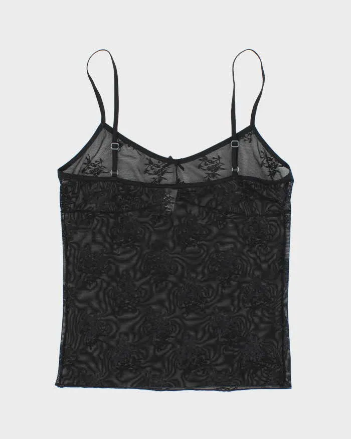 Vintage Y2k 00s Black Mesh Cami - M sold by Rokit product image thumbnail 2