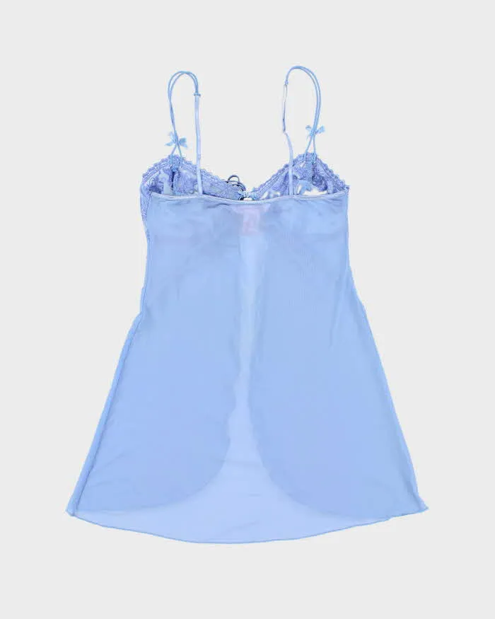 Woman's Blue Lace Floral Print Camisole - XS sold by Rokit product image thumbnail 2