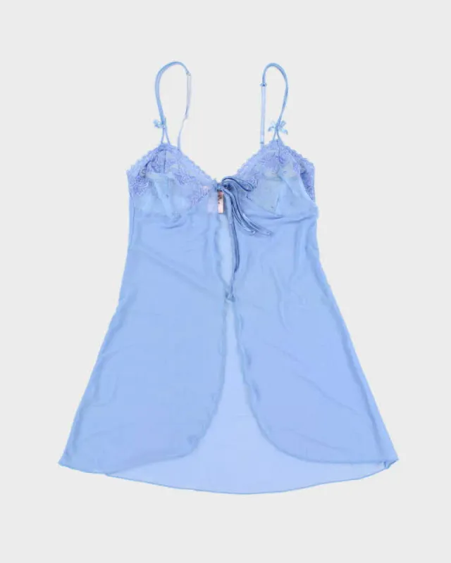 Woman's Blue Lace Floral Print Camisole - XS sold by Rokit