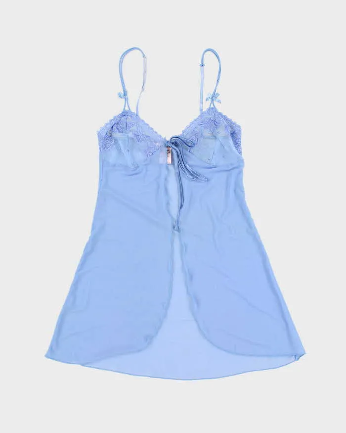 Woman's Blue Lace Floral Print Camisole - XS sold by Rokit