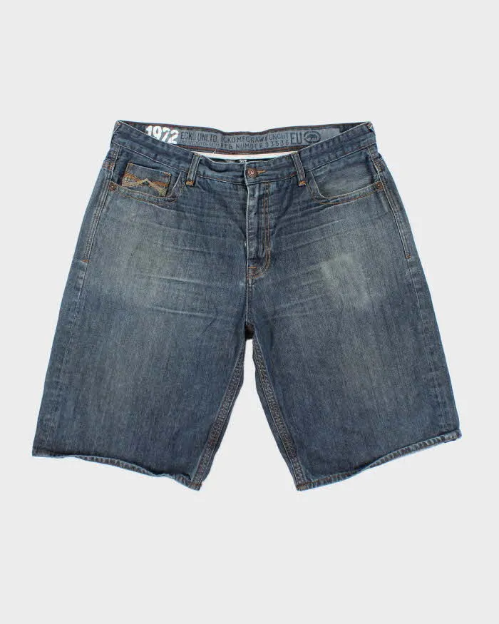 Vintage Y2K Ecko Untld Oversized Wide Leg Denim Shorts - W40 L13 sold by Rokit