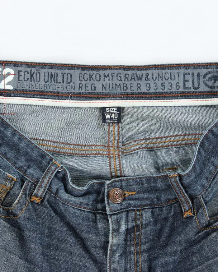 Vintage Y2K Ecko Untld Oversized Wide Leg Denim Shorts - W40 L13 sold by Rokit product image thumbnail 5