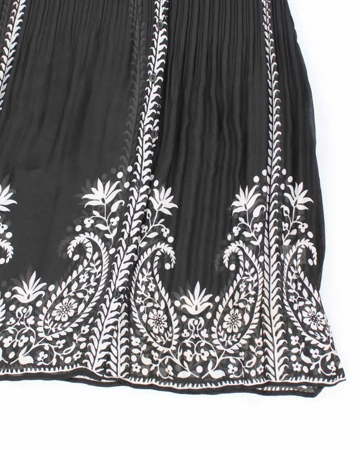 Vintage 00s Sunny Leigh Plisse Sheer Dress - M sold by Rokit product image thumbnail 4