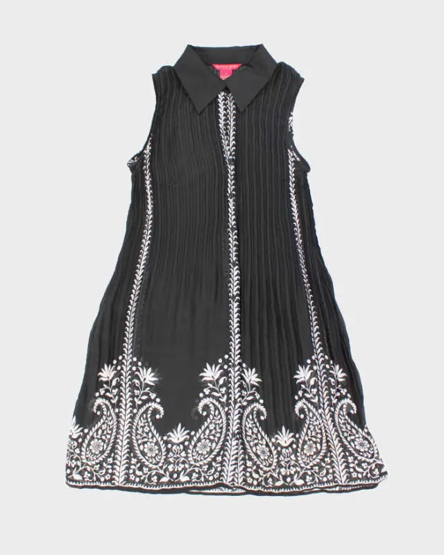 Vintage 00s Sunny Leigh Plisse Sheer Dress - M sold by Rokit