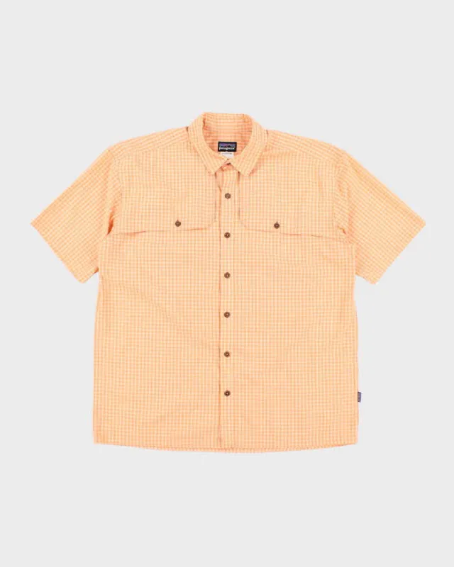 Vintage Patagonia Check Short Sleeve Shirt - L sold by Rokit