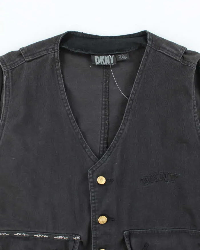 Vintage Y2K DKNY Embroidered Logo Gilet - L sold by Rokit product image thumbnail 3