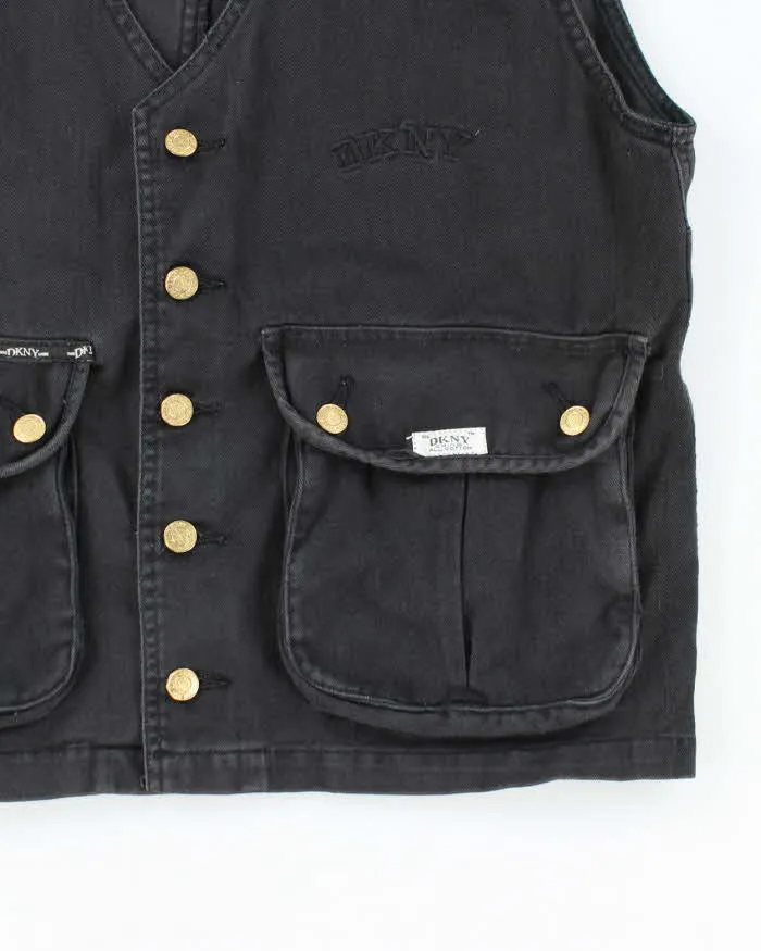 Vintage Y2K DKNY Embroidered Logo Gilet - L sold by Rokit product image thumbnail 4