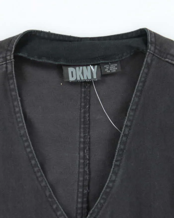 Vintage Y2K DKNY Embroidered Logo Gilet - L sold by Rokit product image thumbnail 5