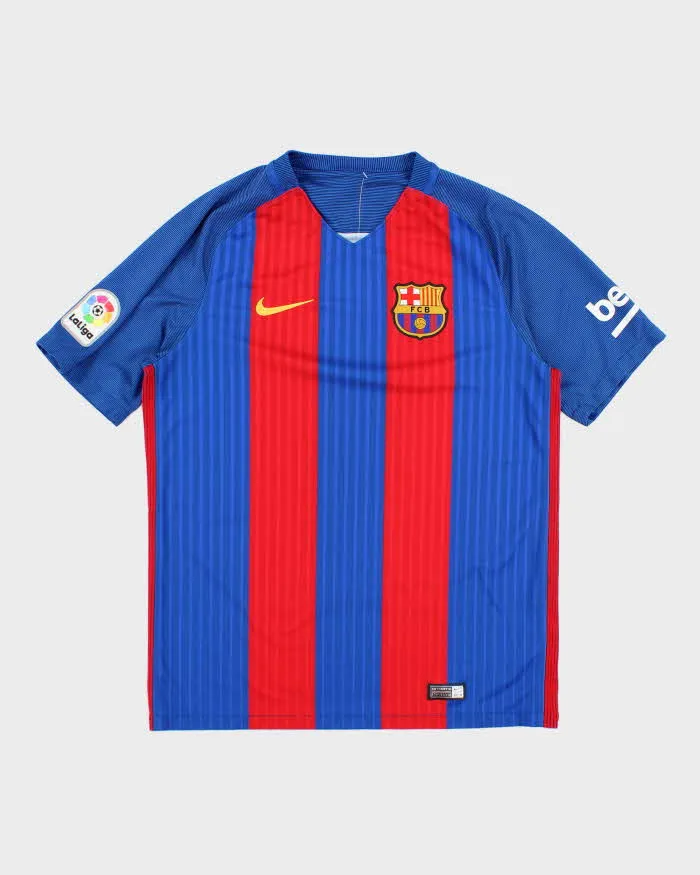 Nike Barcelona 2016/17 Home Football Shirt - L sold by Rokit