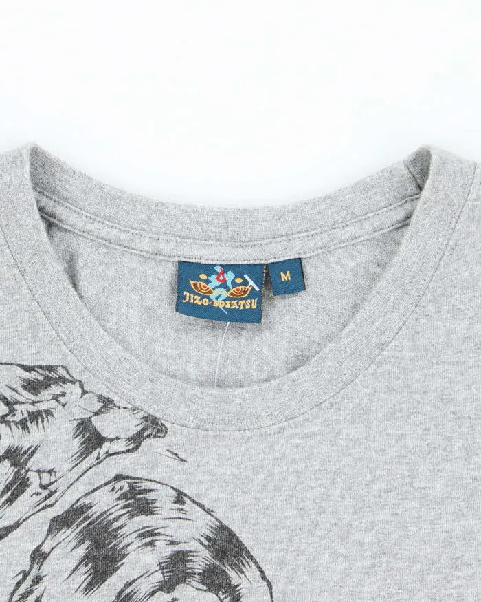 Vintage Y2K Biker Drawing Gothic Graphic Long-sleeve T-Shirt - M sold by Rokit product image thumbnail 5