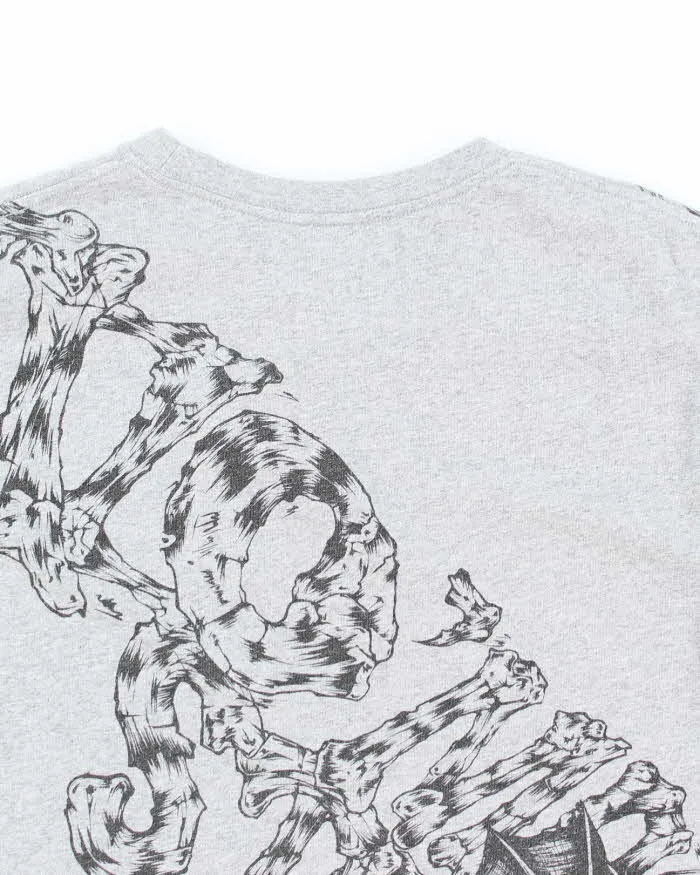 Vintage Y2K Biker Drawing Gothic Graphic Long-sleeve T-Shirt - M sold by Rokit product image thumbnail 4