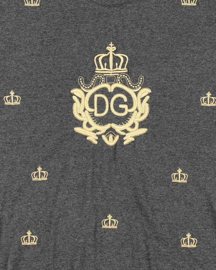 Vintage Y2K Dolce & Gabbana Embroidered T-Shirt - M sold by Rokit product image thumbnail 3