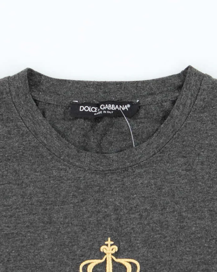 Vintage Y2K Dolce & Gabbana Embroidered T-Shirt - M sold by Rokit product image thumbnail 5