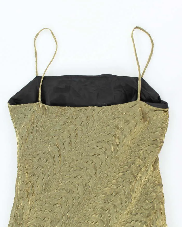 Vintage 90s City Crinkle Iridescent Dress - M sold by Rokit product image thumbnail 4