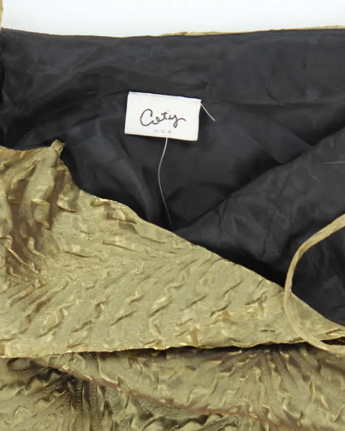 Vintage 90s City Crinkle Iridescent Dress - M sold by Rokit product image thumbnail 5