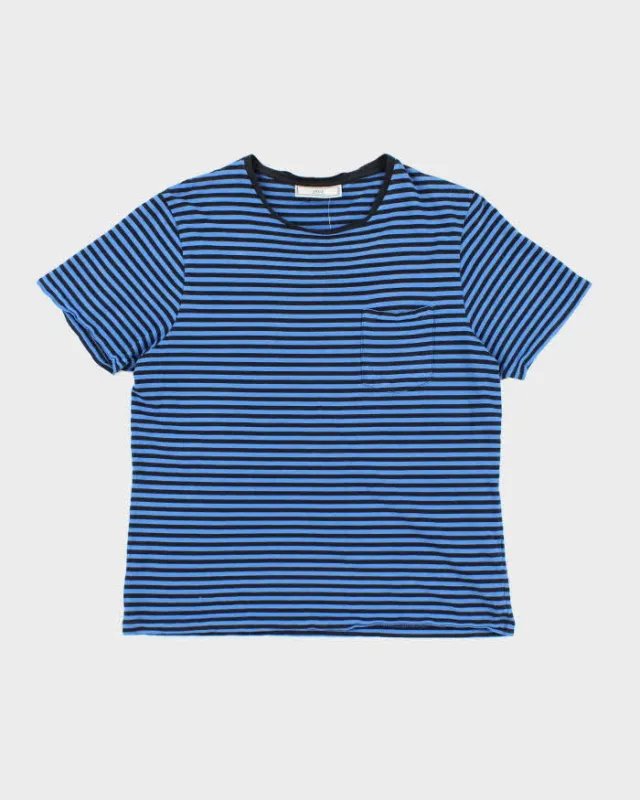 Vintage 2000's AMI Striped Lightweight T-Shirt - M made by Ami