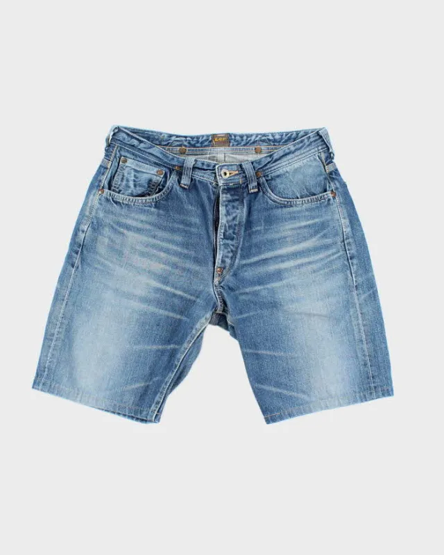 Vintage Lee Selvedge Medium Wash Denim Shorts - W30 L9 sold by Rokit