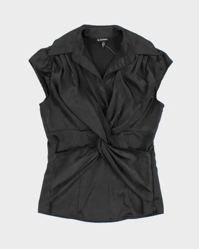 Vintage Y2k 00s Le Chateau Satin Blouse - S sold by Rokit
