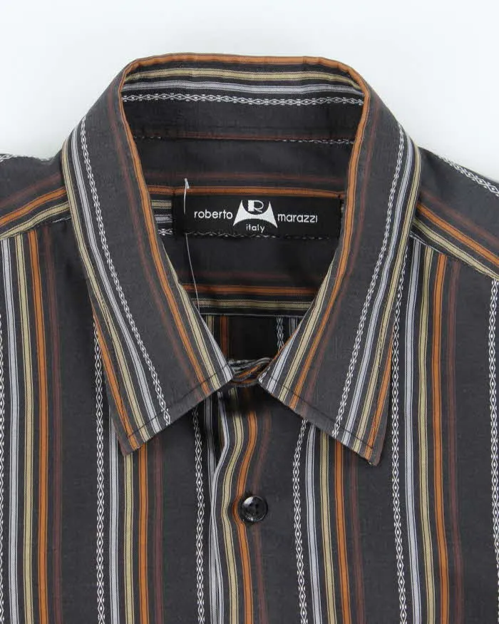 Vintage Roberto Marazzi Stripe Long Sleeve Shirt - L sold by Rokit product image thumbnail 5