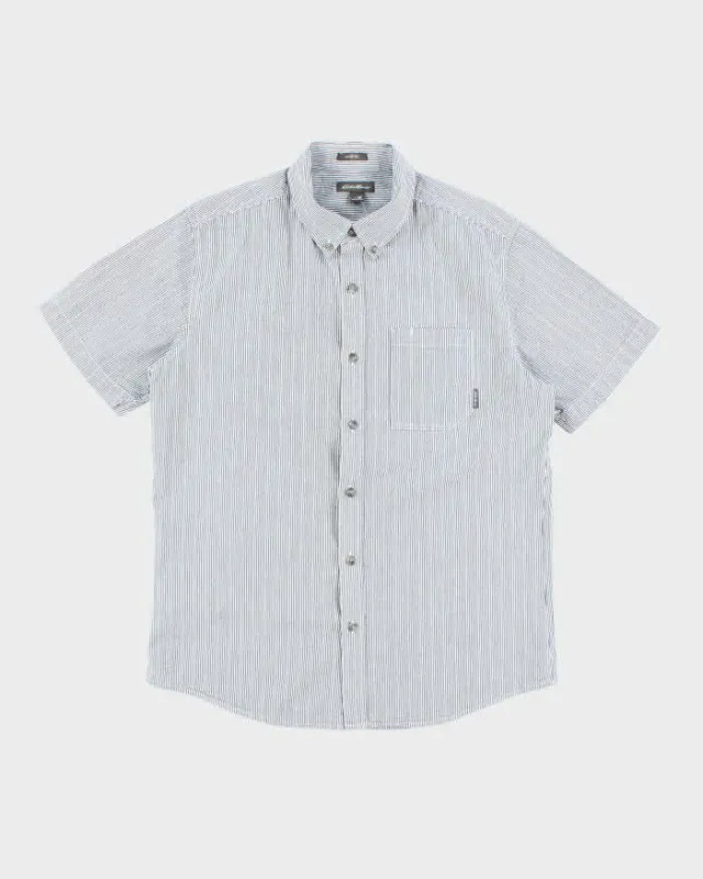 Vintage 2000's Eddie Bauer Striped Short Sleeve Shirt - M sold by Rokit