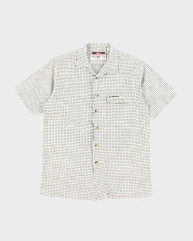 Vintage 90's Levi's Heavyweight Patterned Short Sleeve Shirt - S sold by Rokit