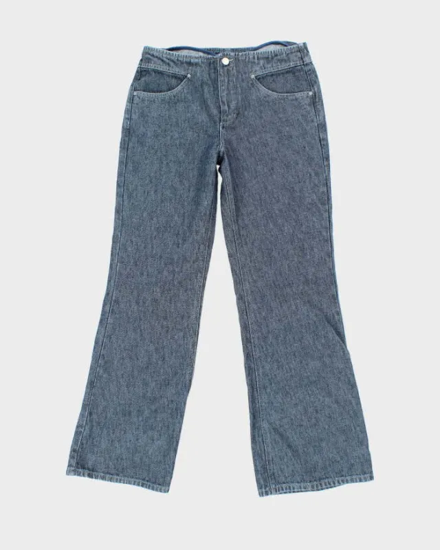 Vintage Y2K Esprit Indigo Dye Low Waisted Flared Jeans - W28 L30 sold by Rokit