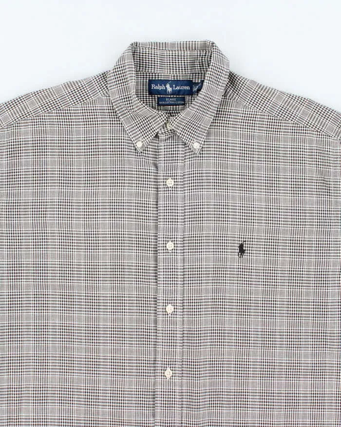 Vintage Ralph Lauren Check Short Sleeve Shirt - L sold by Rokit product image thumbnail 3