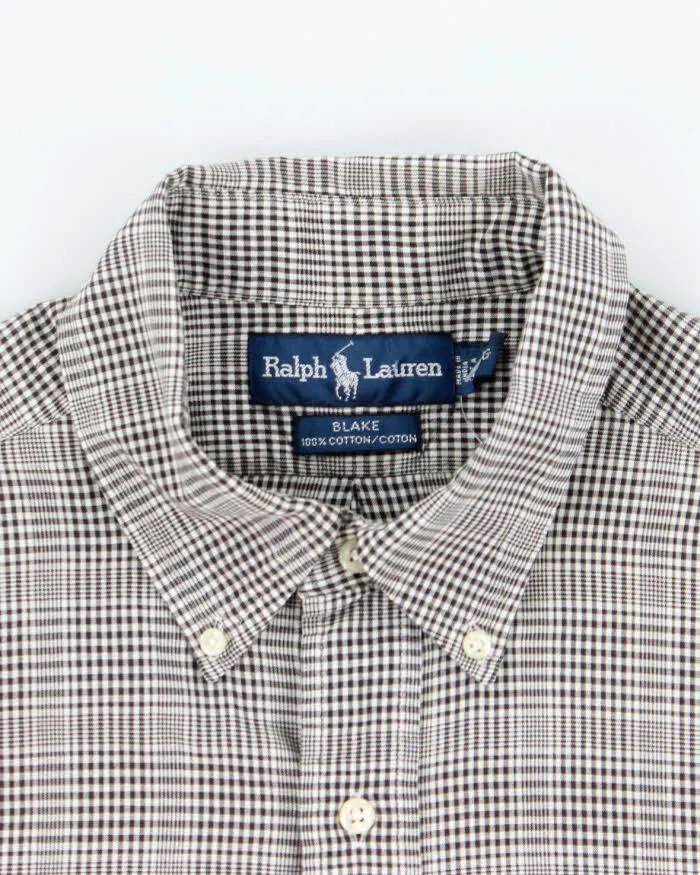 Vintage Ralph Lauren Check Short Sleeve Shirt - L sold by Rokit product image thumbnail 5
