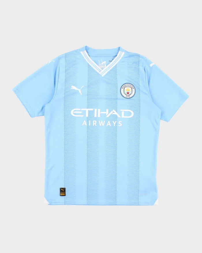 Puma Manchester City FC 2023/24 Football Shirt - M sold by Rokit