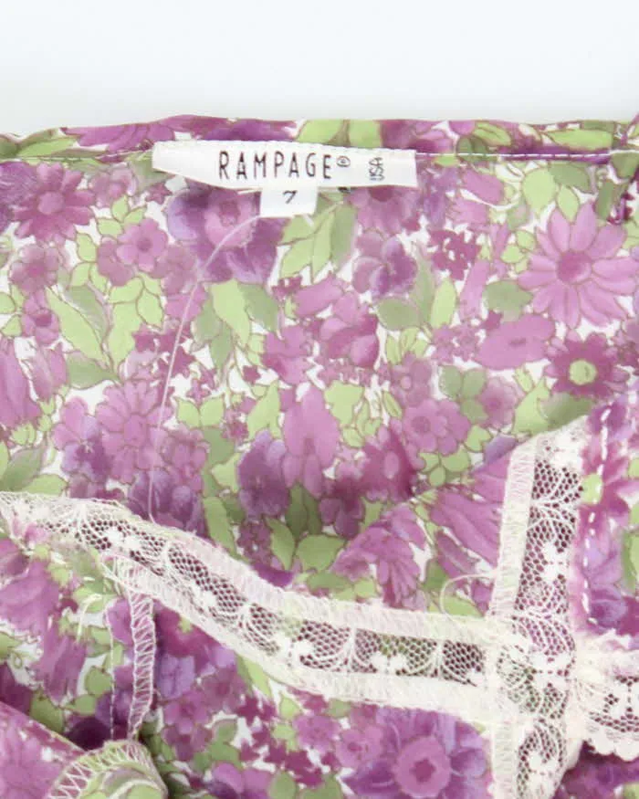 Vintage 90s Rampage Floral Sheer Slip Dress - S sold by Rokit product image thumbnail 5