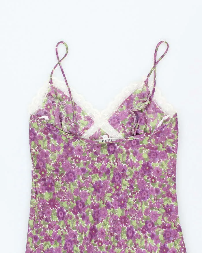 Vintage 90s Rampage Floral Sheer Slip Dress - S sold by Rokit product image thumbnail 4
