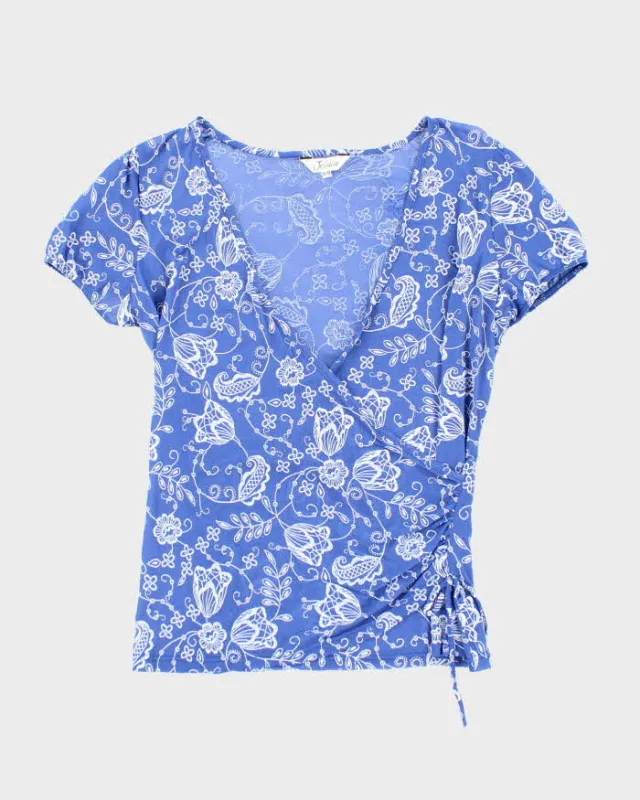 Vintage Y2k 00s Jessica Mesh Floral Blouse - M sold by Rokit