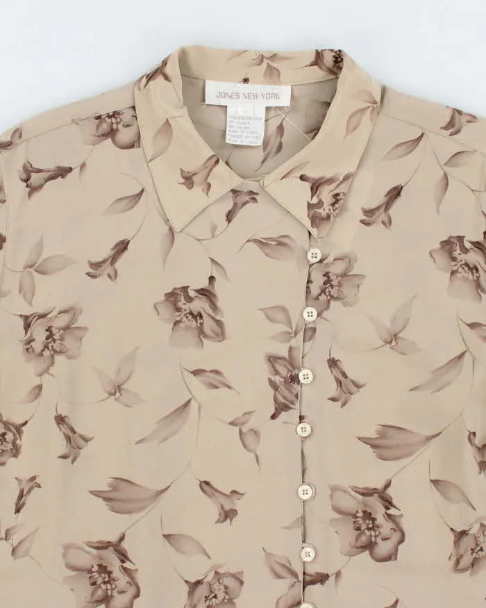 Vintage 90s Jessica Silk Floral Blouse - L sold by Rokit product image thumbnail 3