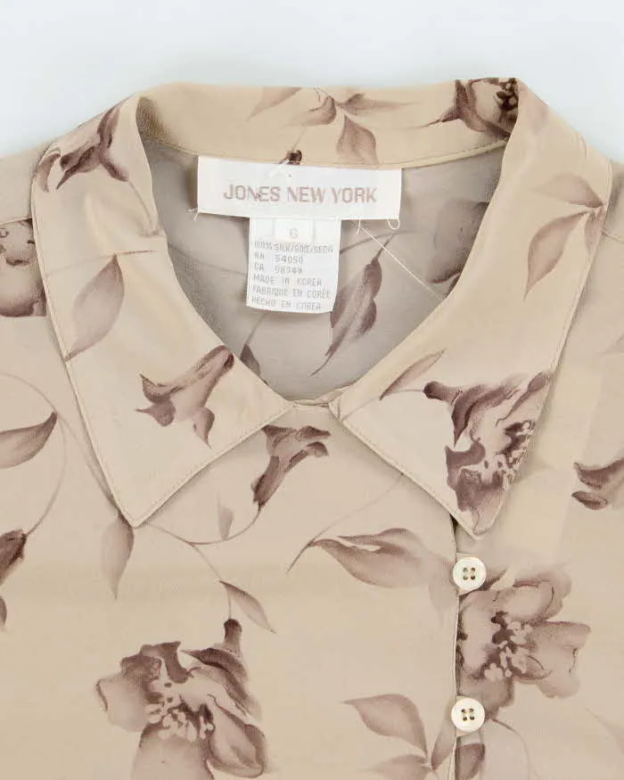 Vintage 90s Jessica Silk Floral Blouse - L sold by Rokit product image thumbnail 5