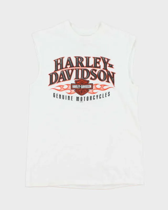 Vintage Harley Davidson Sleeveless T-shirt - M sold by Rokit