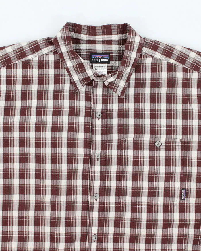 Vintage Patagonia Seersucker Check Short Sleeve Shirt - L sold by Rokit product image thumbnail 3