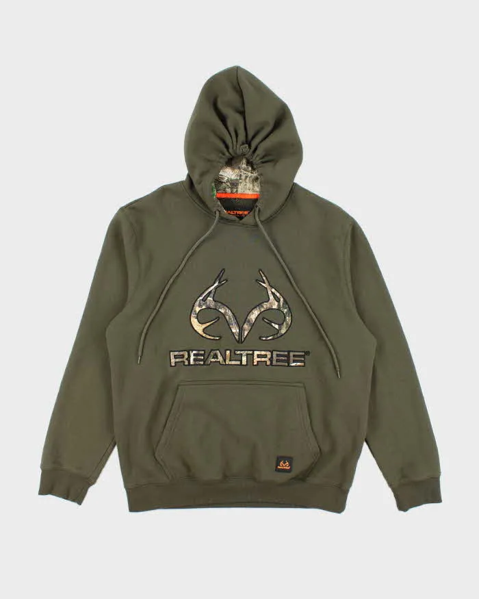 Vintage Real Tree Spell Out Camo Logo Zip Up Hoodie - L sold by Rokit