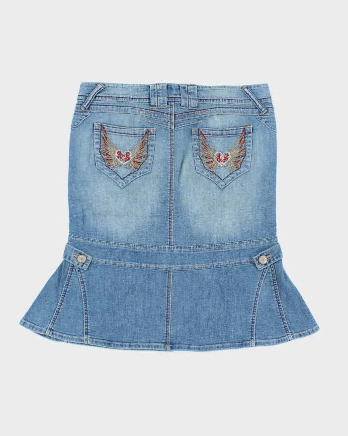 Vintage Y2k 00s Candies Embroidered Denim Skirt - M sold by Rokit product image thumbnail 2