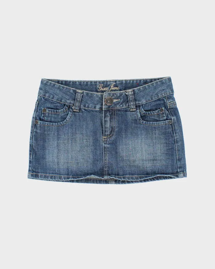 Vintage Y2k 00s Guess Denim Mini Skirt - W28 sold by Rokit